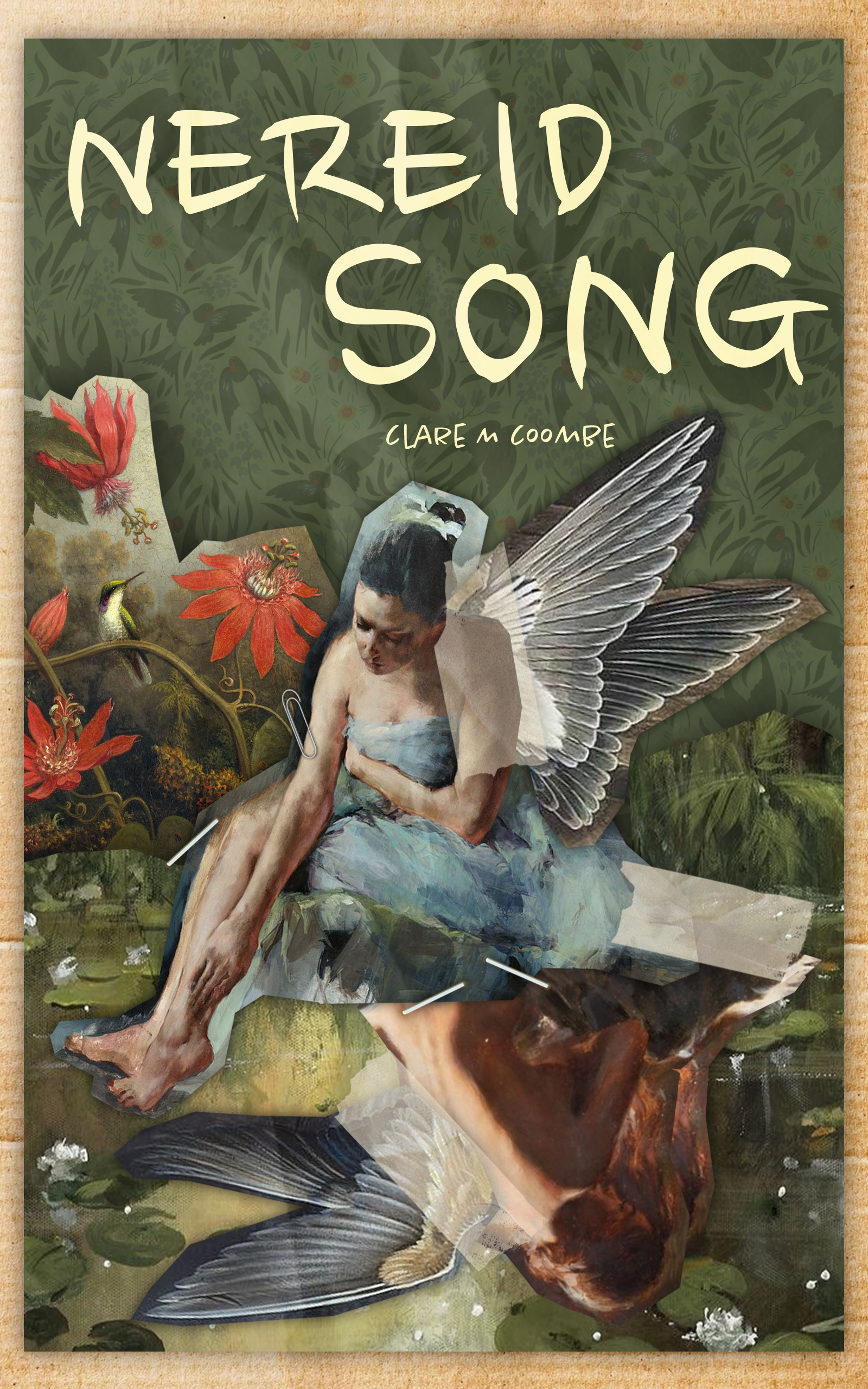 Cover Image for Nereid Song: nymph with bird wings reflected in pool by sister image